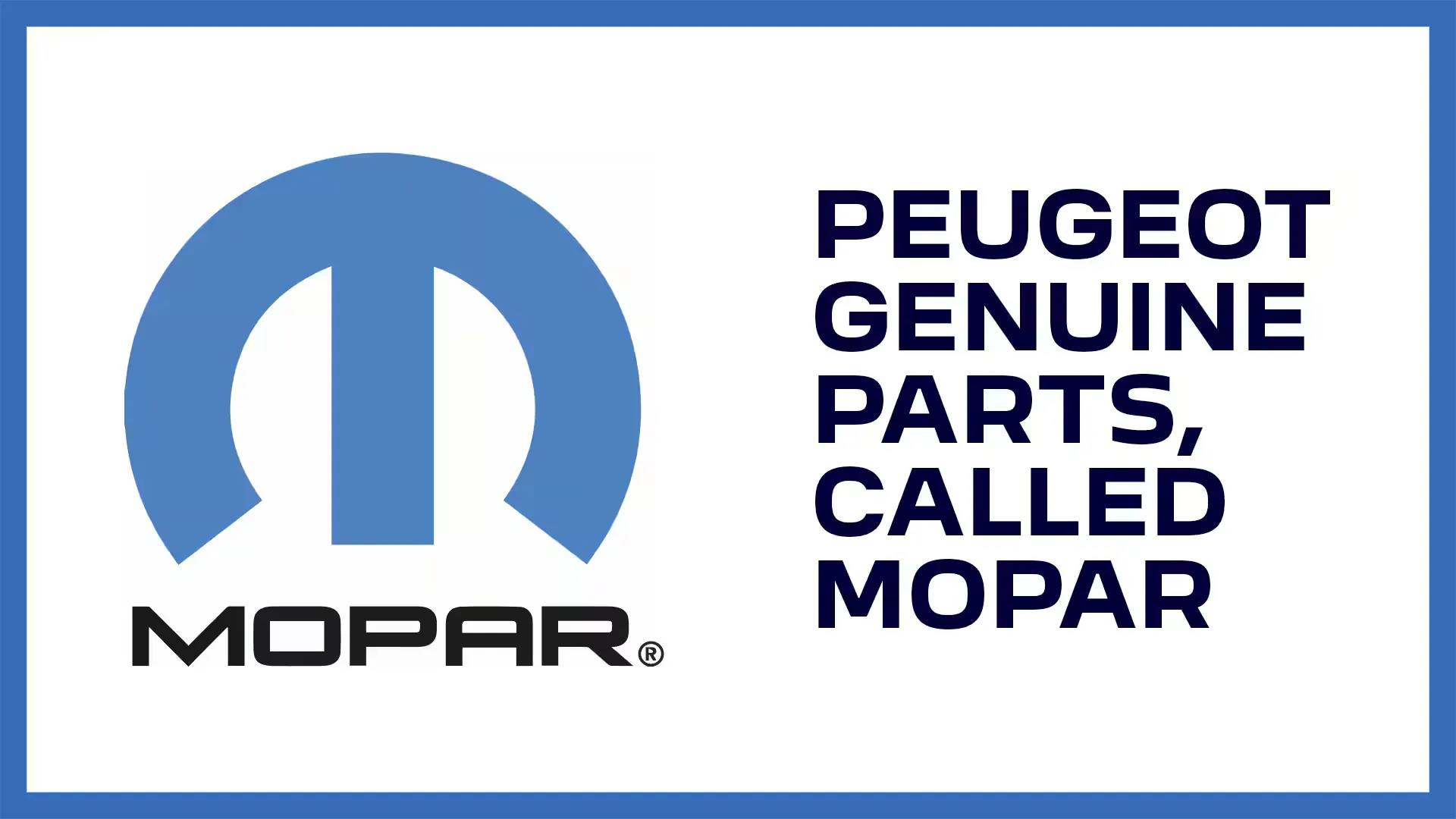 PEUGEOT REPLACEMENT PARTS
