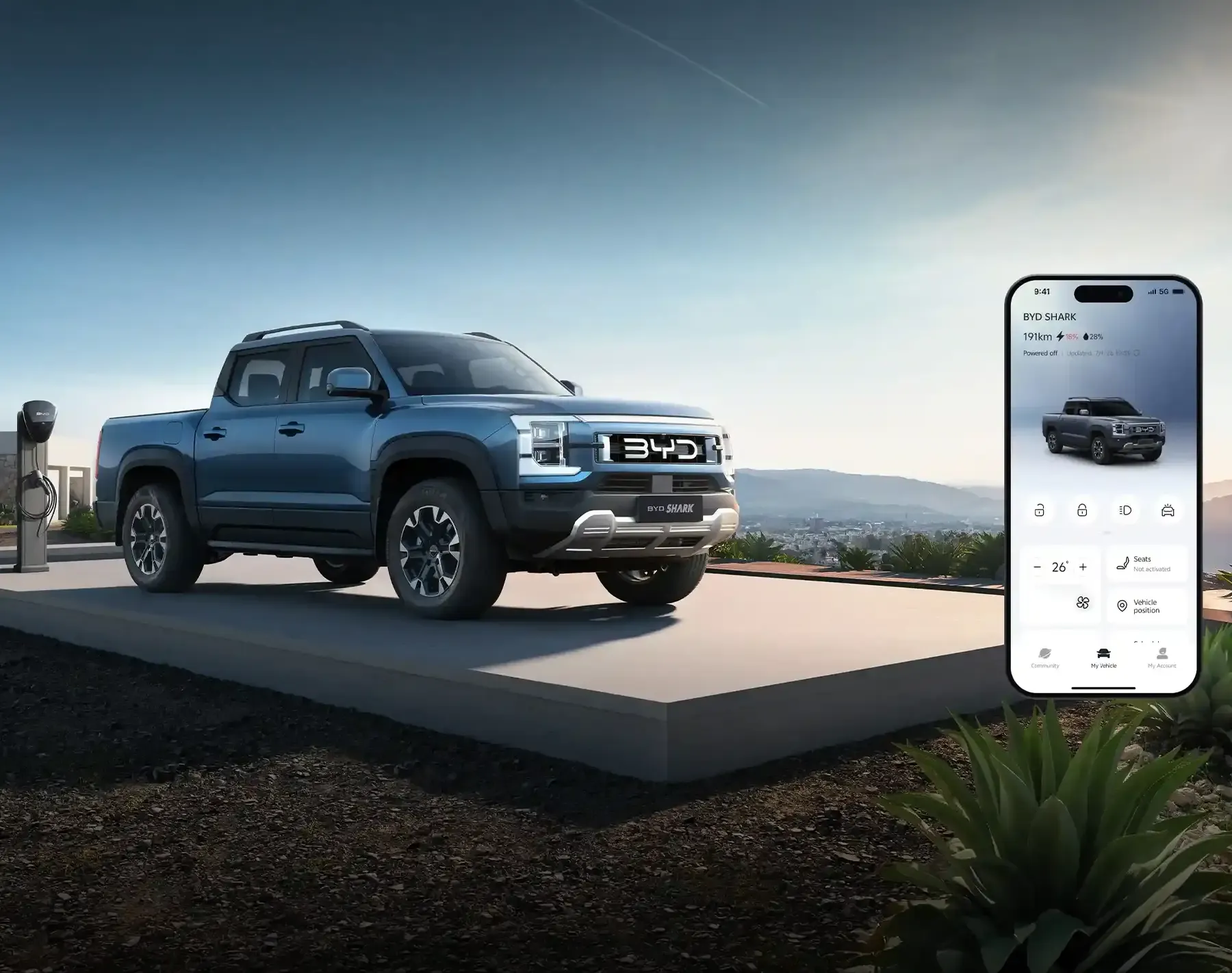 Stay connected to your BYD SHARK anytime, anywhere