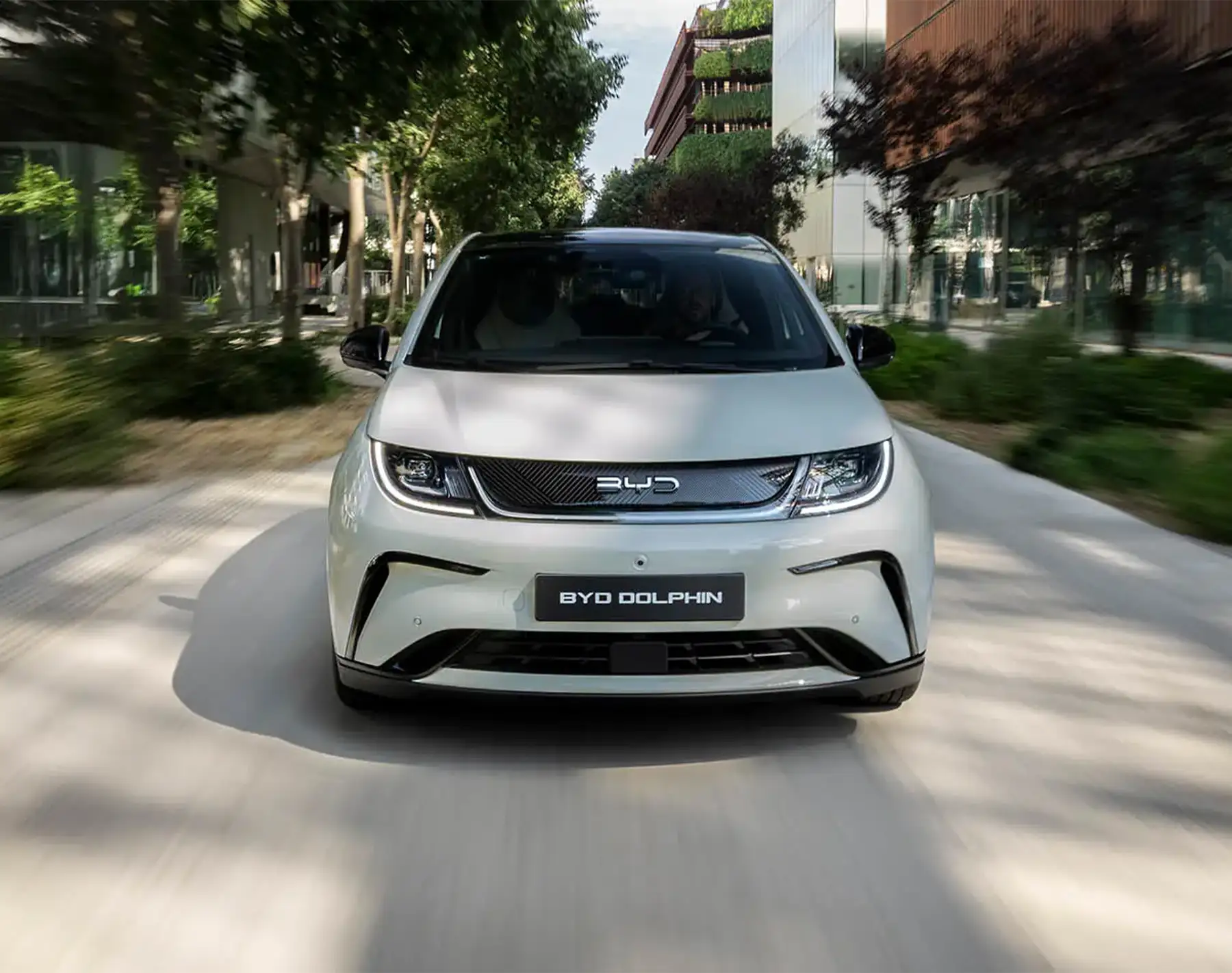 BYD DOLPHIN charging scene highlighting its 5-Star Euro NCAP Safety Rating