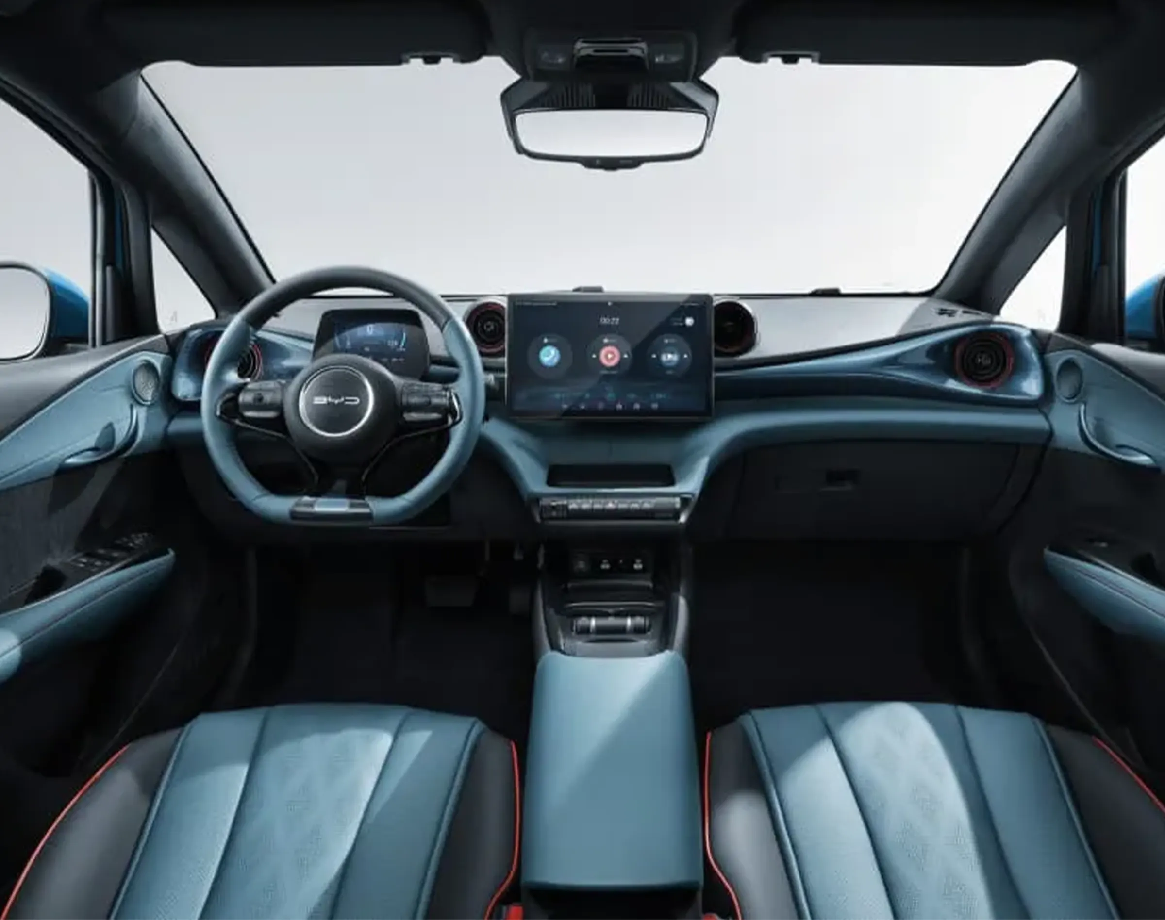 BYD DOLPHIN Intelligent Cockpit screen displaying navigation and infotainment applications