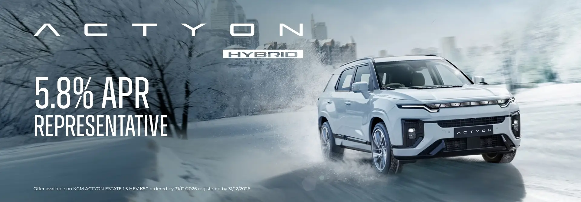 Actyon Hybrid PCP 5.9% APR Representative finance